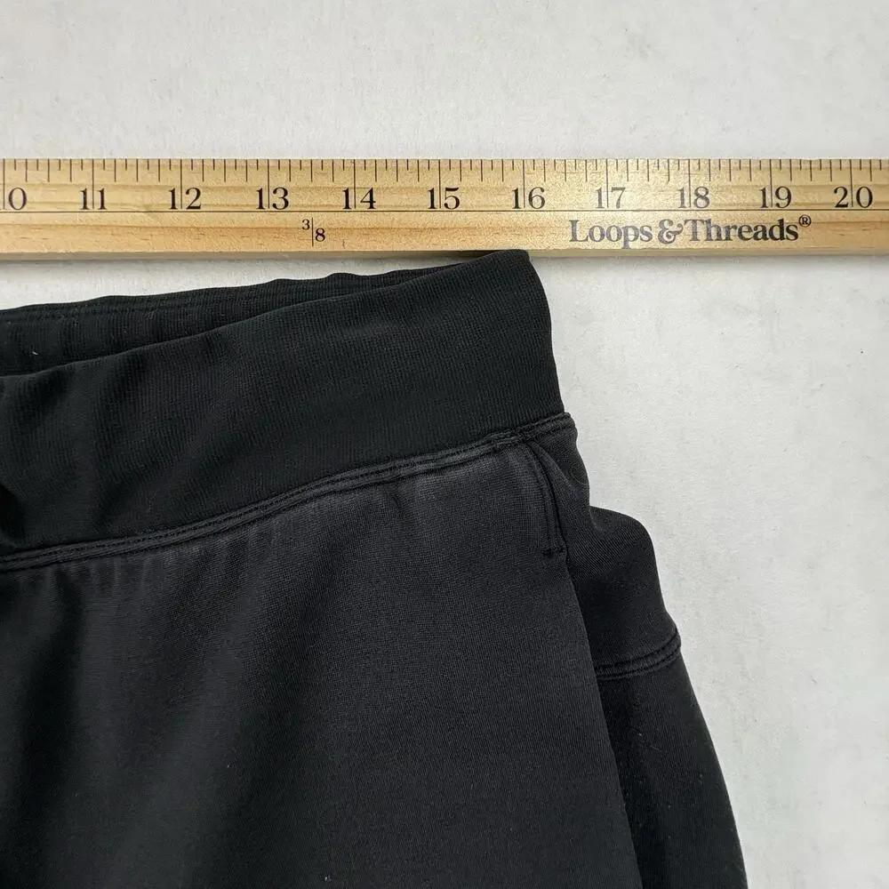 Lululemon Jogger Pants Mens Large Black Elastic Waist Knit Slim Fit Lounge Gym
